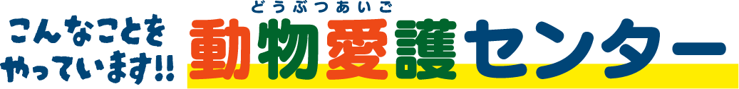 こんんなこともやっています！動物愛護センター